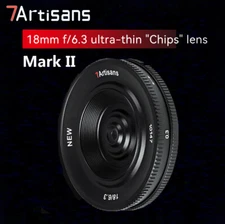 NEW 7Artisans 18mm F6.3 II Ultra-thin Lens for EOS-M/X/Z/E/M43 M4/3 mount Camera