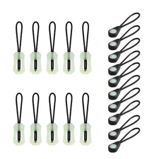 20 Pcs Self Luminous Zipper Pulls Zipper Puller Head Glow in The Dark AntiLos...