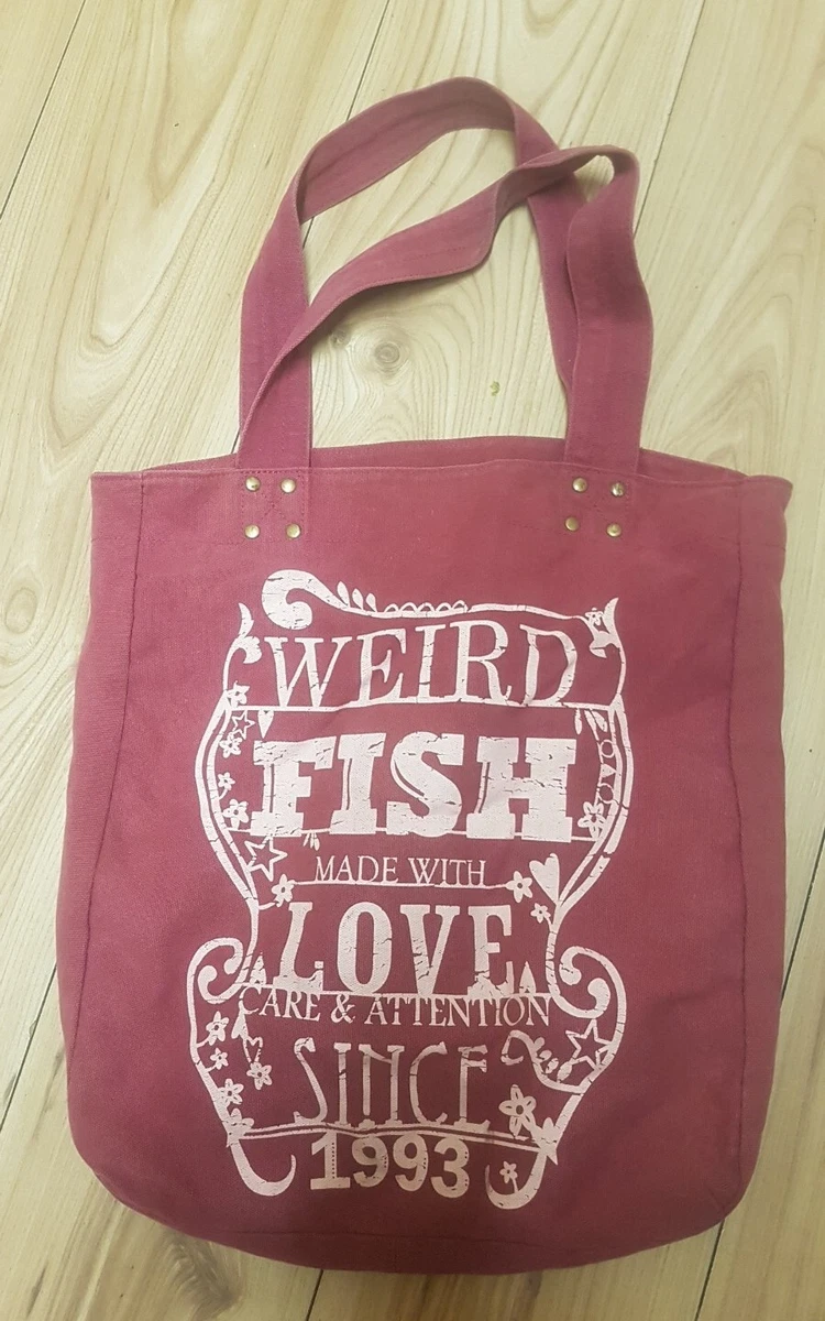 Weird fish canvas bags hot sale