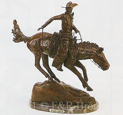 Arizona Cowboy Regular Bronze Sculpture by Frederic Remington by