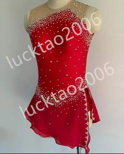 new style Figure skating Ice Skating Dress Gymnastics Dance Costume 88055