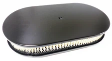 15″ x 2″ Smooth Top Black Oval Air Cleaner Paper Filter Element SB Chevy Ford