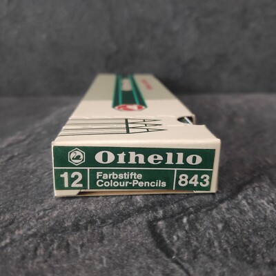 Schwan Stabilo Othello 843 Farbstifte Vintage 12 Stück Grün Zeichnen Architekt 