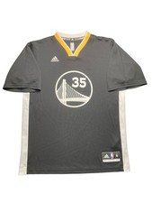 Adidas Golden State Warriors 35 Kevin Durant Jersey Medium Gray 2016 Alternate