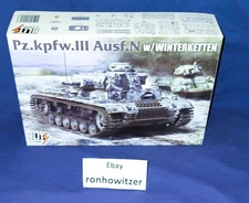 Takom 1/35 8011 German Pz.kpfw.III Ausf.N W/ Winterketten WWII Panzer 3 Open Box