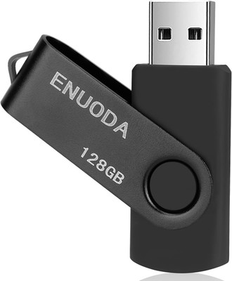 128GB Flash Drive  1 Pack Thumb Drive 128GB Swivel Design USB 2.0 Memory Stick D