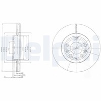 2X Bremsscheibe Delphi BG4141 FüR Mx Nc Mazda 3 NC18