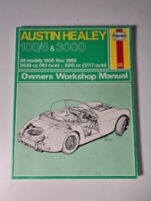 Haynes Austin Healey 1006 3000 Owners Workshop Manual 1956-1968 Used Haynes Austin Healey 1006 3000 Owners Workshop Manual 1956-1968 Used