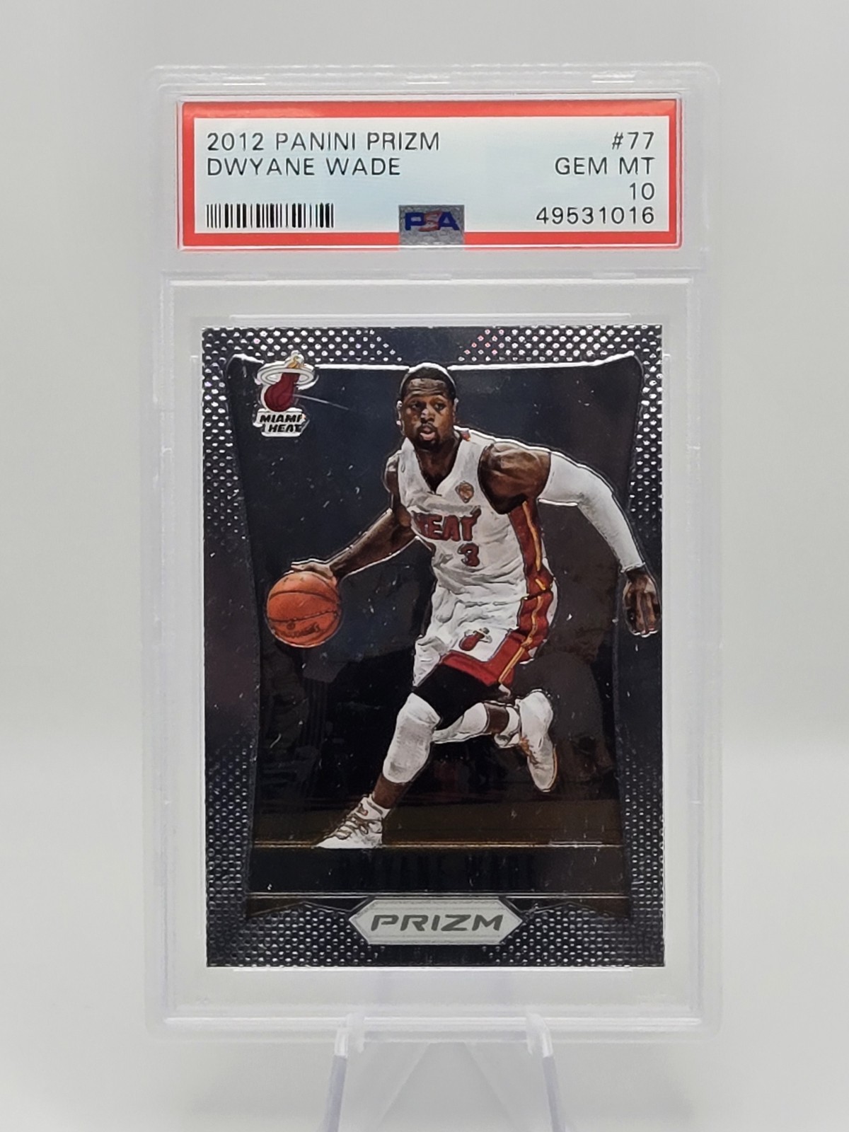 2012-13 Panini Prizm - Dwyane Wade #77 PSA 10 Gem Mint Miami Heat