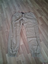 Herren Jogger Hose Chino Style beige mit Gumm...