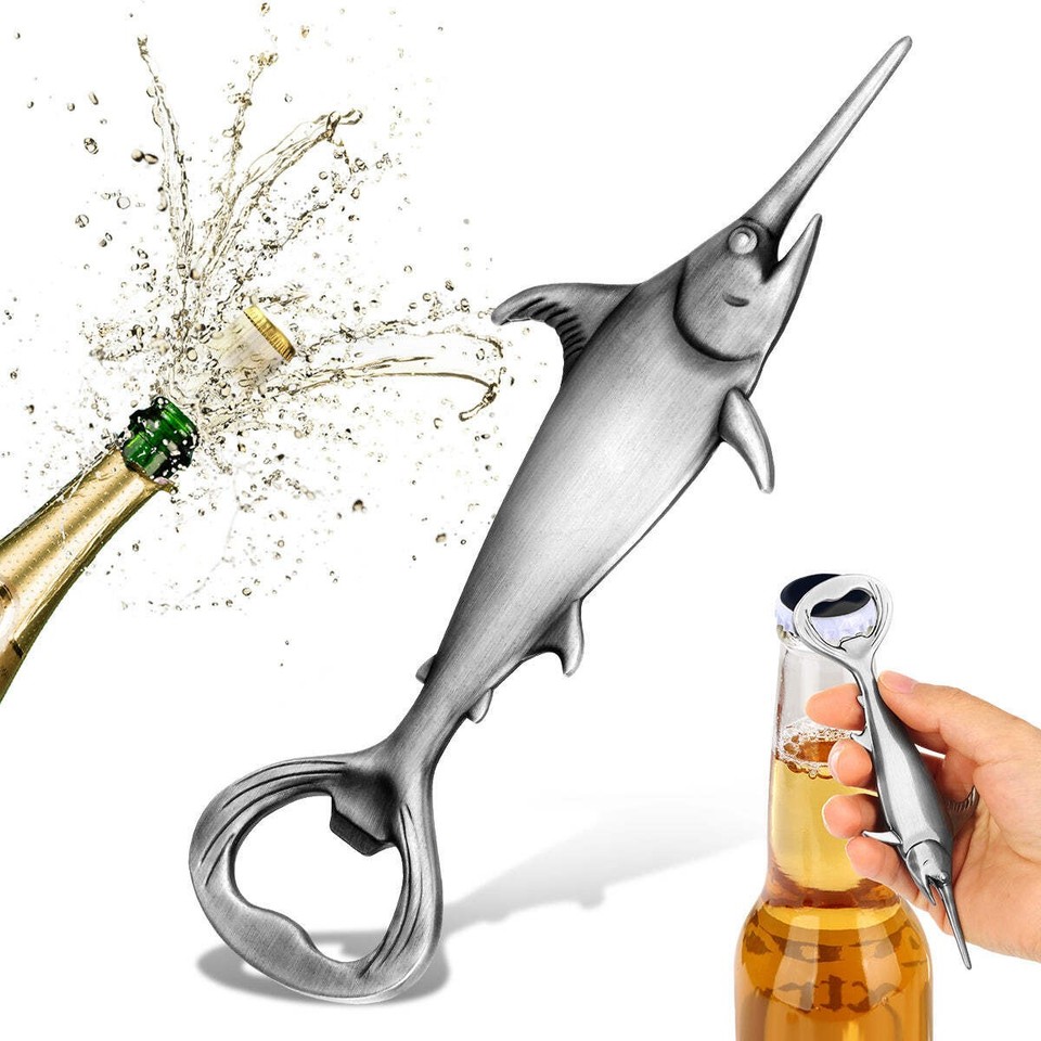 Creative Swordfish Handle Metal Beer Bottle Openers Kitchen Bar ...