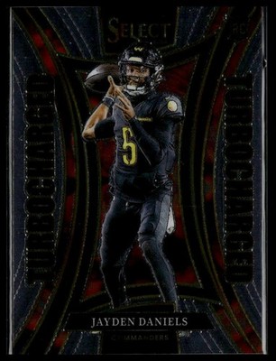 Jayden Daniels Select 2024 Panini Select #12 Commanders Turbocharged Prizm A23