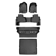 SMARTLINER A0136/B0445/C0445/D0153 3 Row Floor Mats w/Behind 2nd Row Cargo Liner