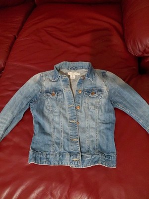 L.O.G.G. by H&M Button Down Med Wash Blue Denim Jean Jacket Women's Size 6