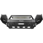 For 2016-2020 Toyota Tacoma Front Bumper with D-ring & Winch Seat & LED Lights