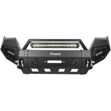 For 2016-2020 Toyota Tacoma Front Bumper With D-ring Winch Seat Led Lights