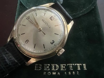 Monvis Men's Automatic Watch 35.5 Mm Swiss Made Vintage '60