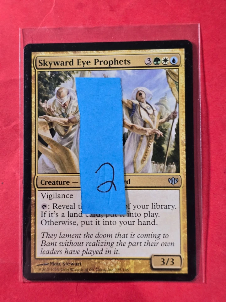2009 Magic The Gathering Conflux #125 Skyward Eye Prophets, UC, NF, cd2 - Image 3 of 3