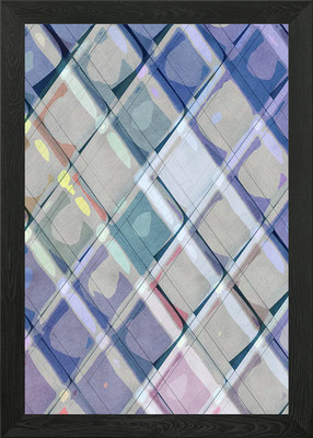 Schöner geometrischer Hintergrund IV gerahmtes Wandbild Poster Leinwanddruck Bild