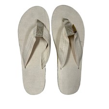 Rainbow Women's Single Layer Hemp Top Sandals Strap with Arch Support Natural L