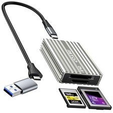 CF Express Card Reader CFexpress Type B and Type A to USB C 3.2 Gen 2 10Gbps ...