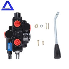 1 Spool 30 GPM RD512CA5A4B1 Double Acting Hydraulic Valve In/Out 3/4" NPT Black