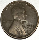1924 S Lincoln Wheat Cent Penny Fine 1c One Cent US Coin- 2245