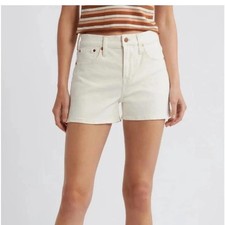 Madewell Off White The Perfect Jean Shorts 31 NWT