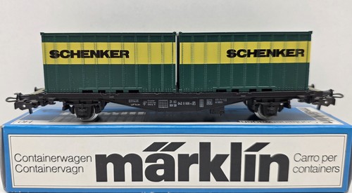 Märklin H0 4764 Containerwagen "Schenker" DB NEUWERTIG UNBESPIELT m.OVP TOP  | Zustand: Neu