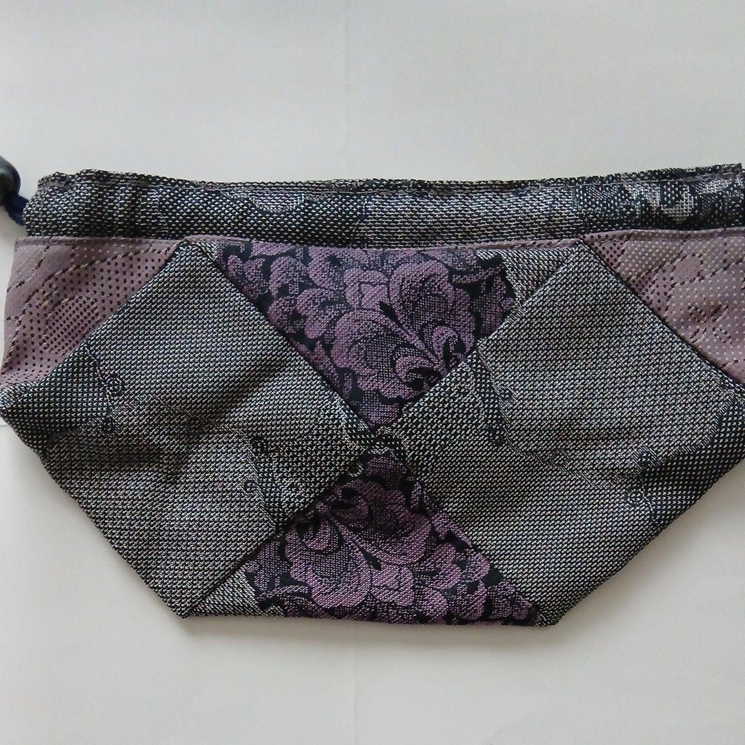 Kimono remake Japanese pattern drawstring bag acc… - image 7