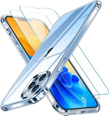 2x GLASHÜLLE FÜR IPHONE 13 PRO MAX TRANSPARENT