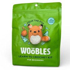 The Woobles - Felix The Fox - Beginners Crochet Kit  Hook - New / Sealed