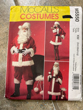 McCalls 5550 sewing pattern SANTA and MRS SANTA Costumes, Adult Sz S-L UNCUT