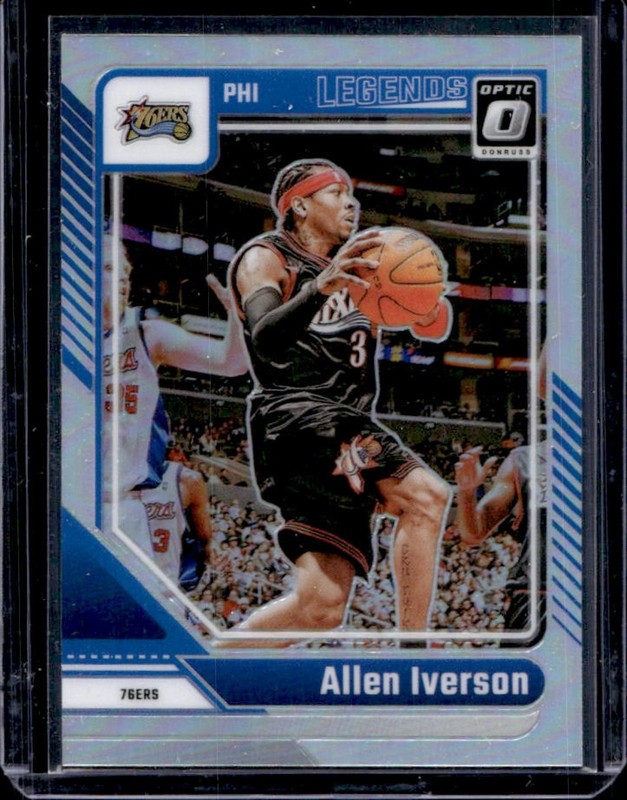 2024-25 Panini Donruss Optic Allen Iverson Holo Prizm Legend #237 76ers