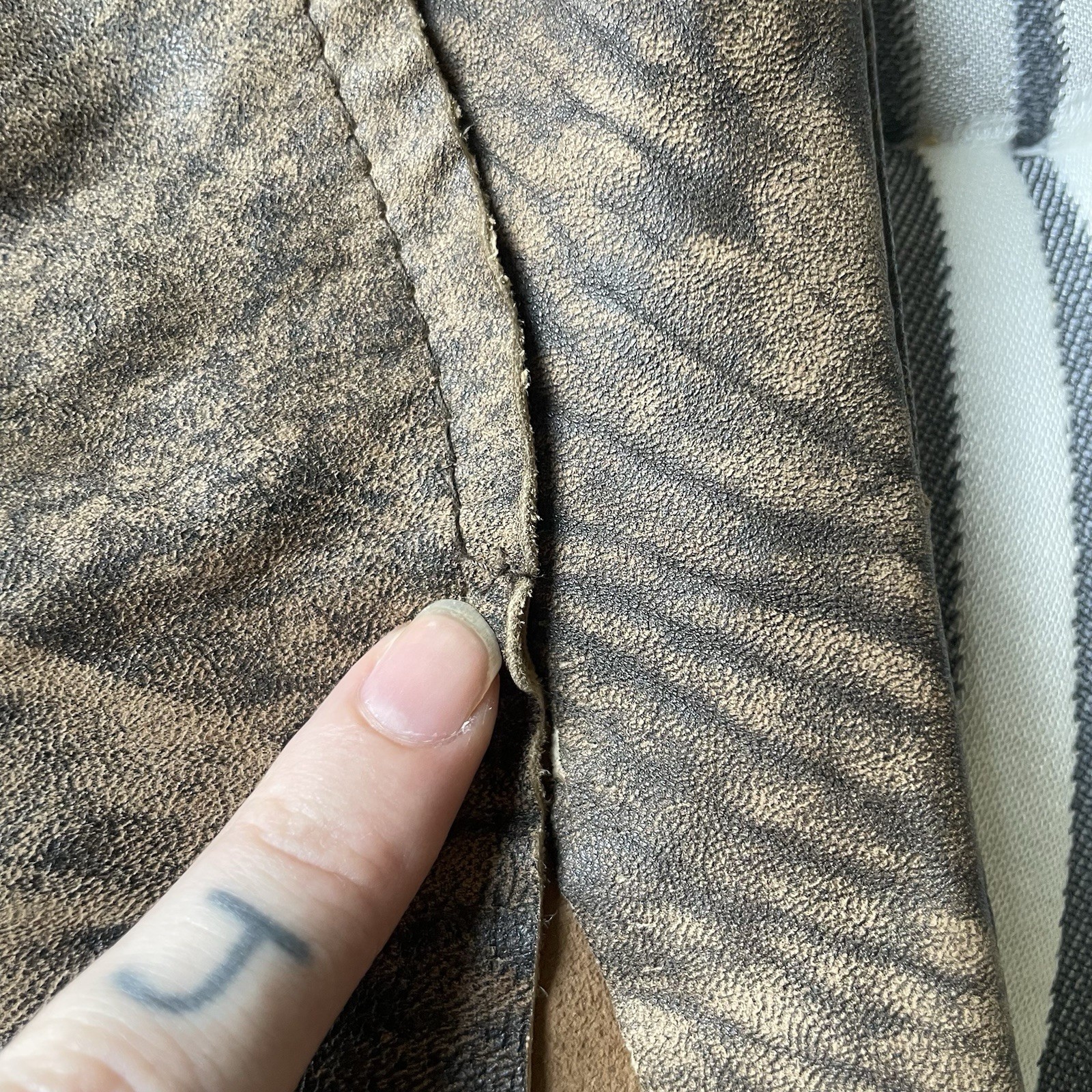 HELL FOR LEATHER Handmade Patchwork Leather Lace … - image 12