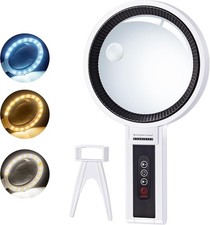 Magnifying Glass with Light and Stand, 5.5-Inch Large Magnifier