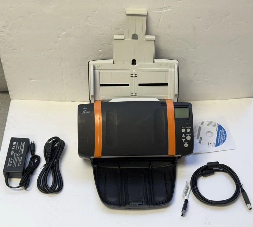Fujitsu FI-7160 document scanner Work Group Scanner fully set in box - Image 2 of 4