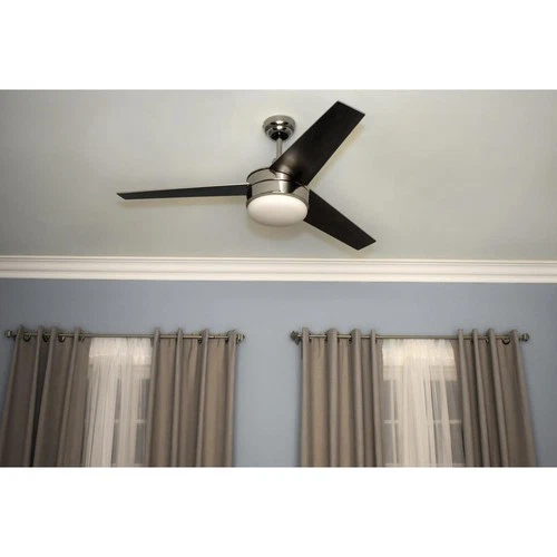 Maxim Lighting 89909FTSNBK Trio Indoor Ceiling Fan Satin Nickel/Black - Picture 3 of 4