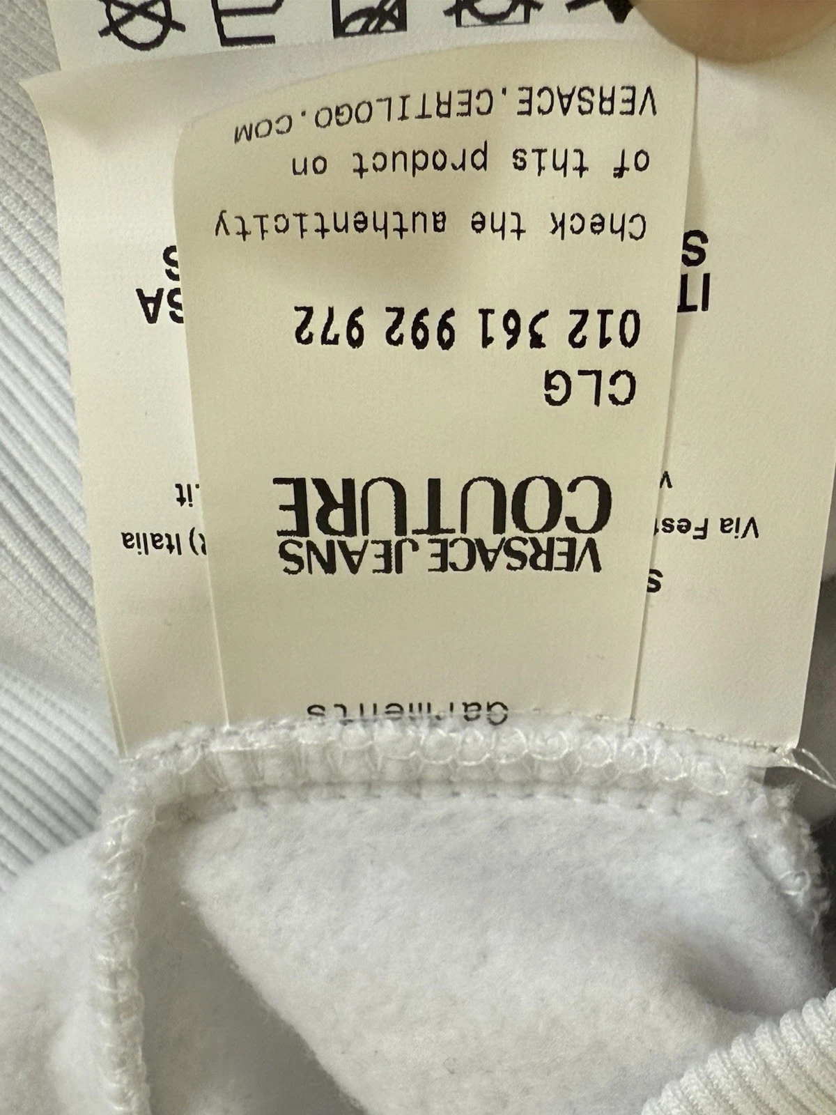 Felpa con cappuccio Versace jeans couture