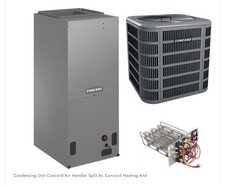 1.5-3 ton Concord Split System Air Handler & Condensing, AC & Heating System