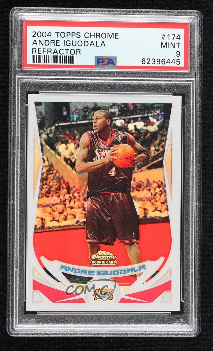 2004-05 Topps Chrome Refractor Andre Iguodala #174 PSA 9 MINT tx8