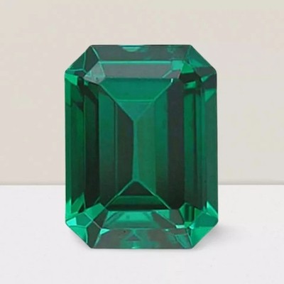 Natural Green Emerald Cut Emerald Loose Gemstone 10 Ct Colombian Certified