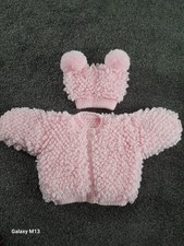 Loopy Jacket & Bonnet  Age 3/ 6 Month Pink
