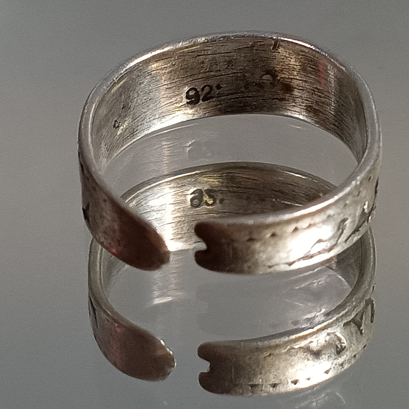 Adjustable Sterling Silver Toe Ring Wave Design S… - image 2