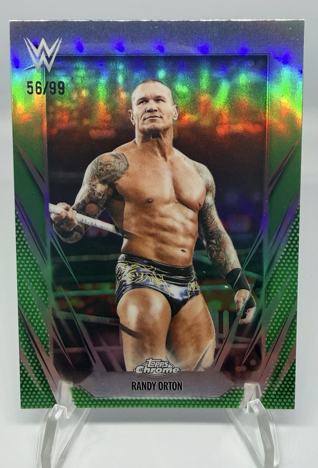 2026 Topps Chrome WWE Randy Orton Green Refractor /99
