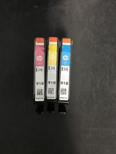 Genuine HP 910 Standard C/M/Y Ink Cartridges 3 Pack Expires 09-2027 