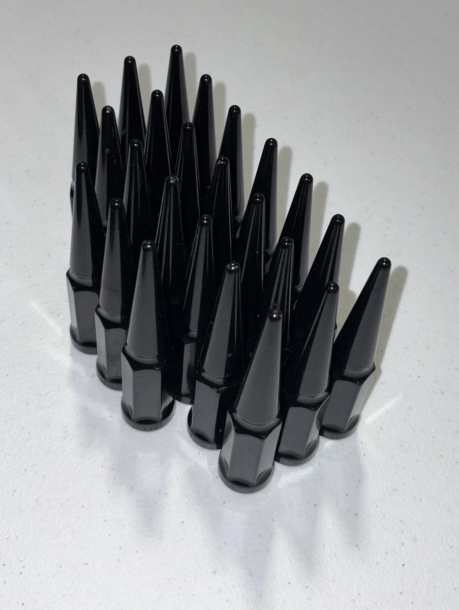 1/2-20 Black Lug Nuts 24pcs photo 3