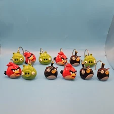 Angry Birds Mixed Set Of 12 Shower Curtain Hooks by Rovio Entertainment 