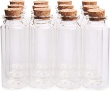 40ml Potion Bottles,Glass Bottles with Cork Stopper,12 Pack 1.18" x 3.14"