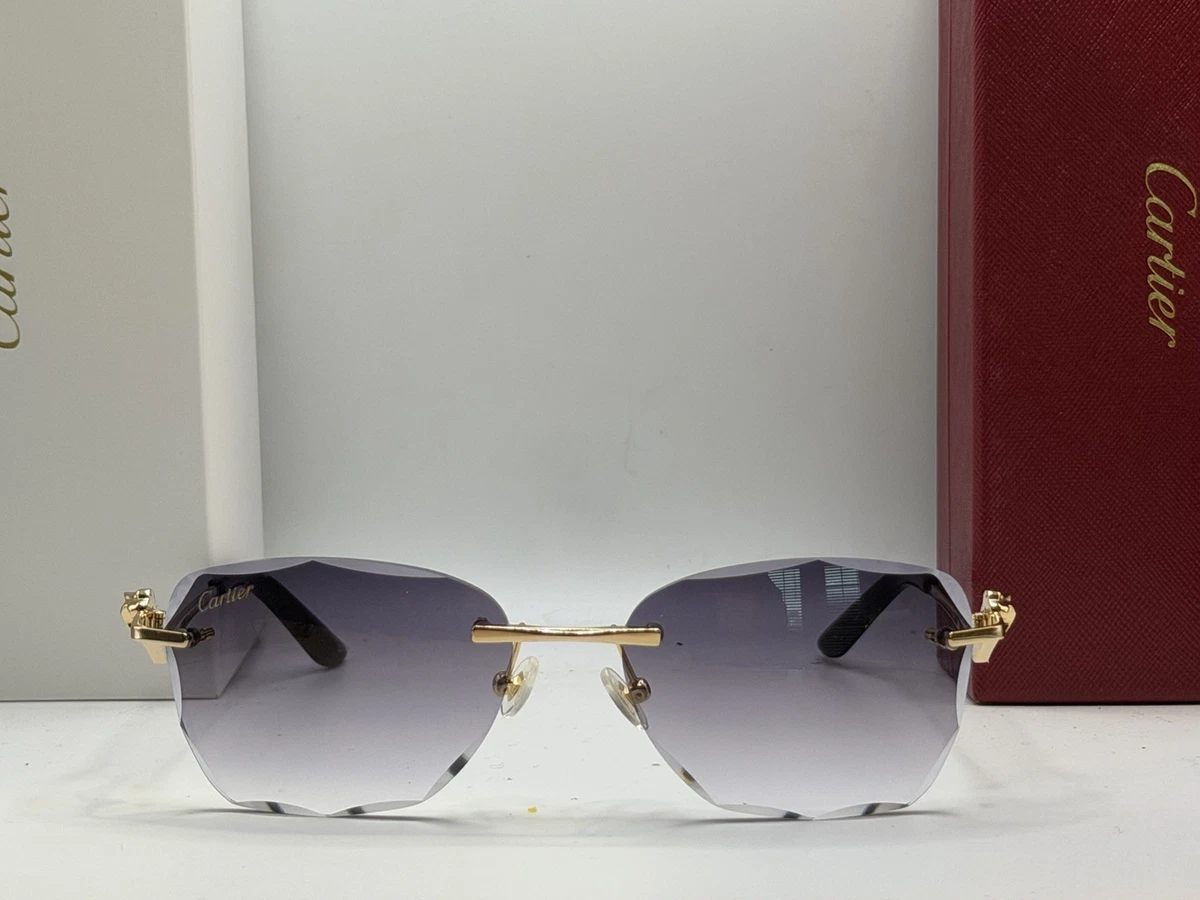 S*r様 Cartier カルティエ グレー サングラス 48⬛︎22 金縁フレ Cartier Gray Gray Sunglasses for Men for sale | eBay